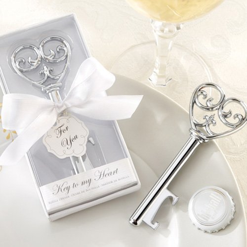 Victorian-Style Heart Bottle Opener Wedding Favours